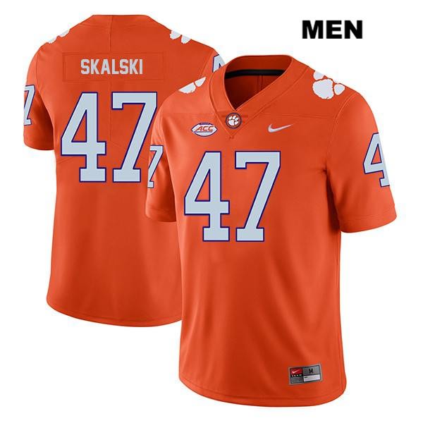 Men's Clemson Tigers #47 James Skalski Stitched Orange Legend Authentic Nike NCAA College Football Jersey BCI5146UY